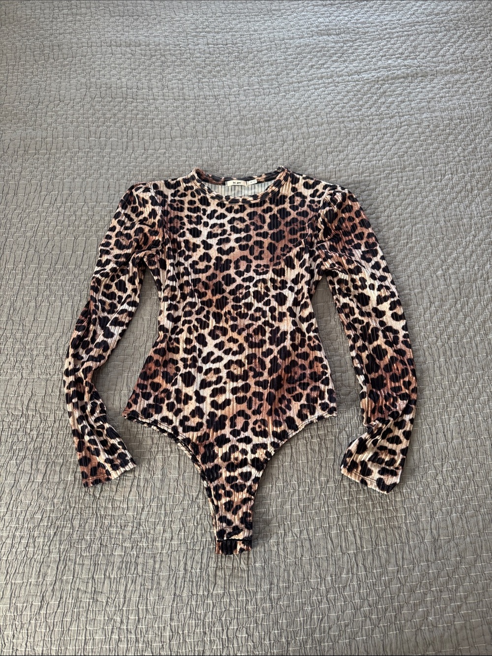 Mi Ami Leopard Print Bodysuit